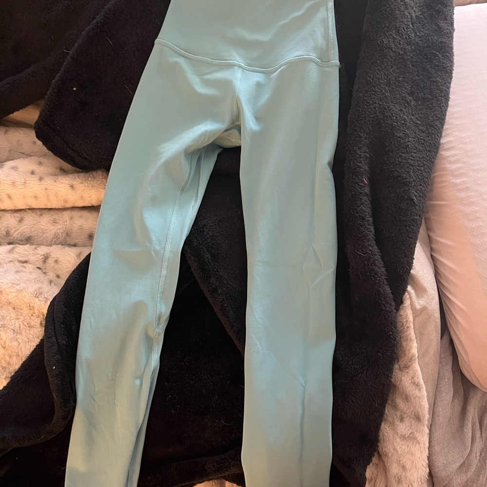 Lulu lemon align 25”’tidal teal leggings size 0